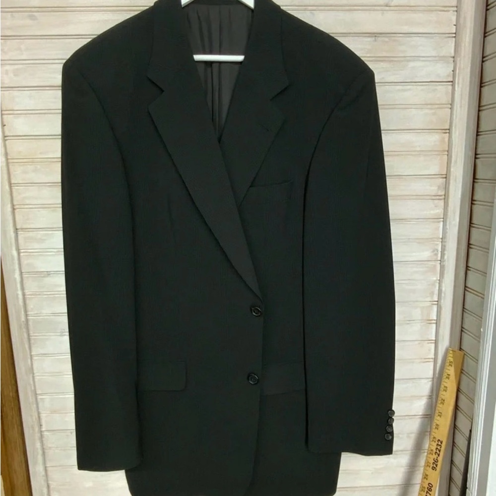 Hugo Boss Elegant Charcoal Suit Jacket 44L